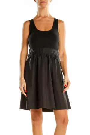 Black Classic Empire Waist Dress