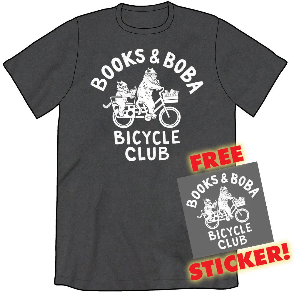 Books & Boba Bicycle Club Shirt