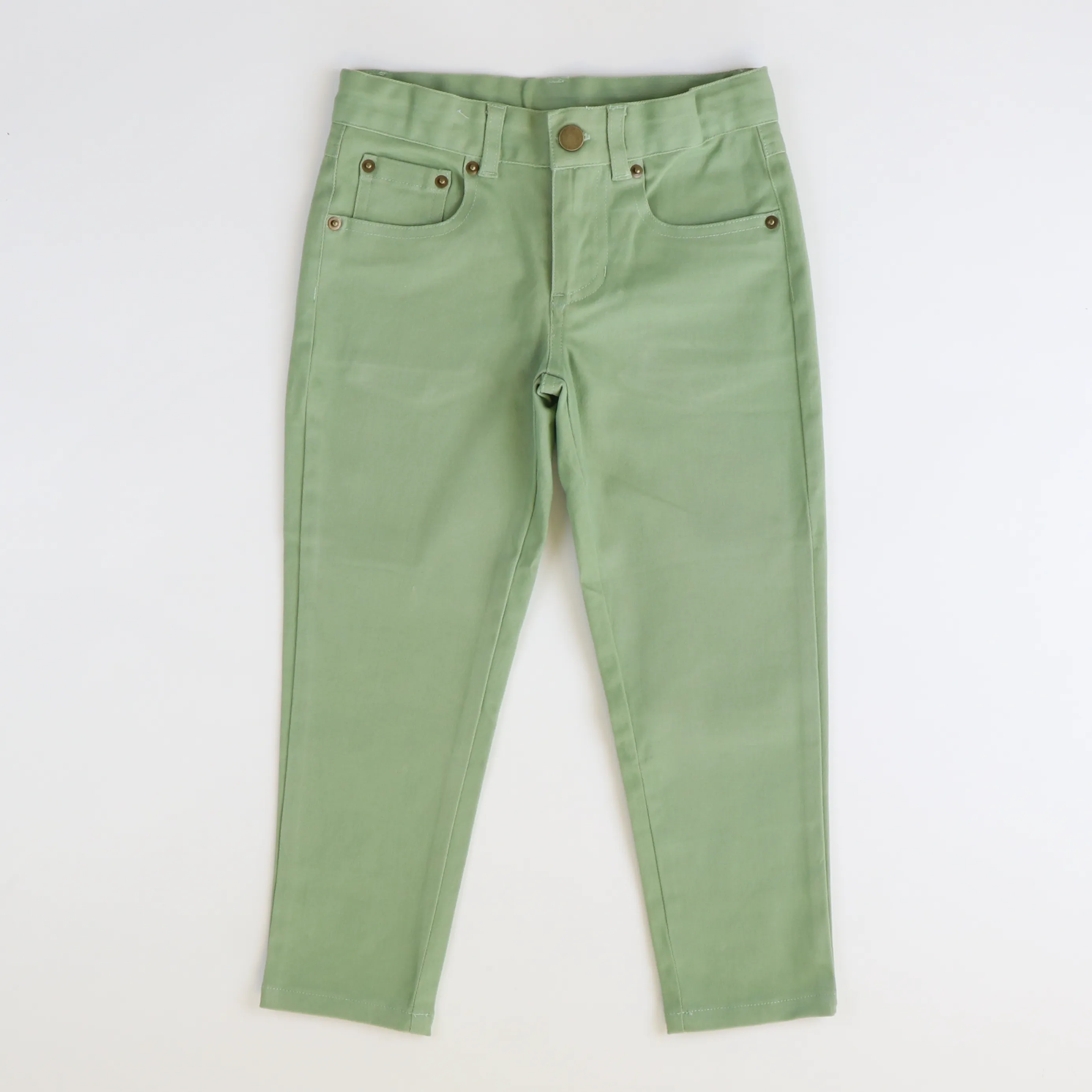 Boys Signature Twill Five Pocket Pants - Sage Green