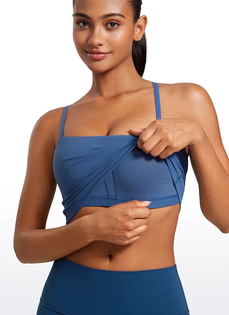 Butterluxe Adjustable Spaghetti Strap Built in Bra Tanks