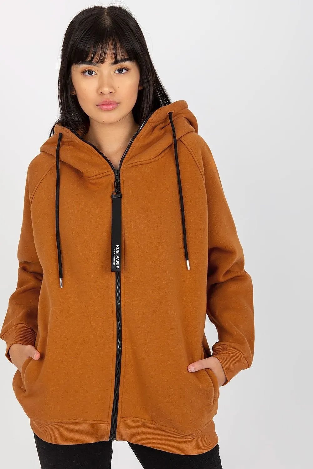 Chic Parisian-Inspired Zip-Up Hoodie for Effortless Elegance