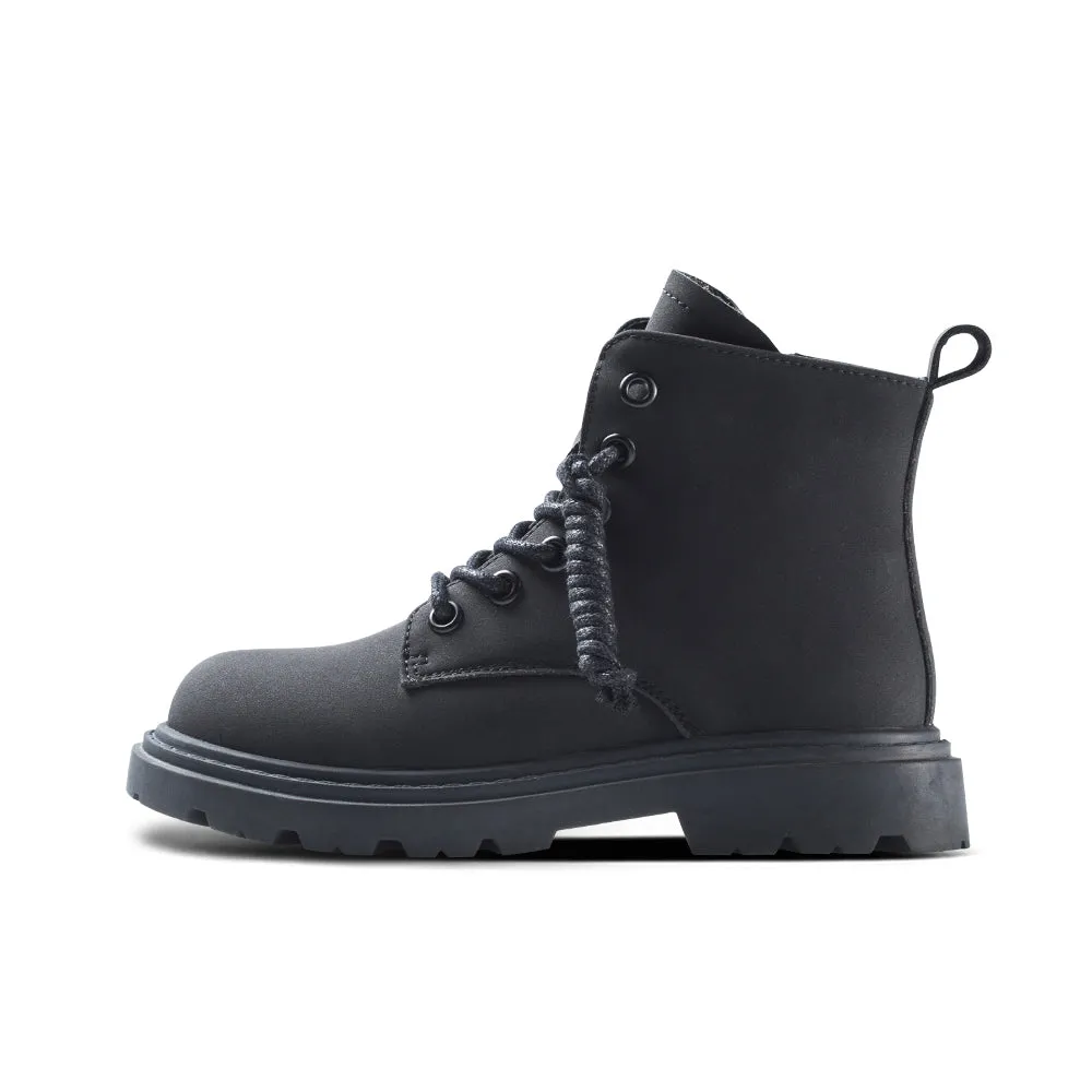 Classic Kids Black Combat Boots