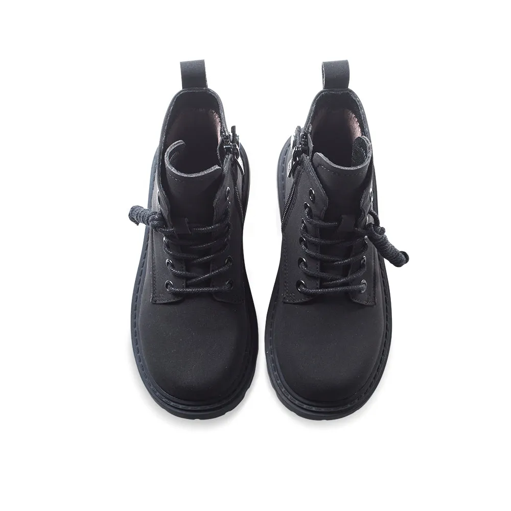 Classic Kids Black Combat Boots