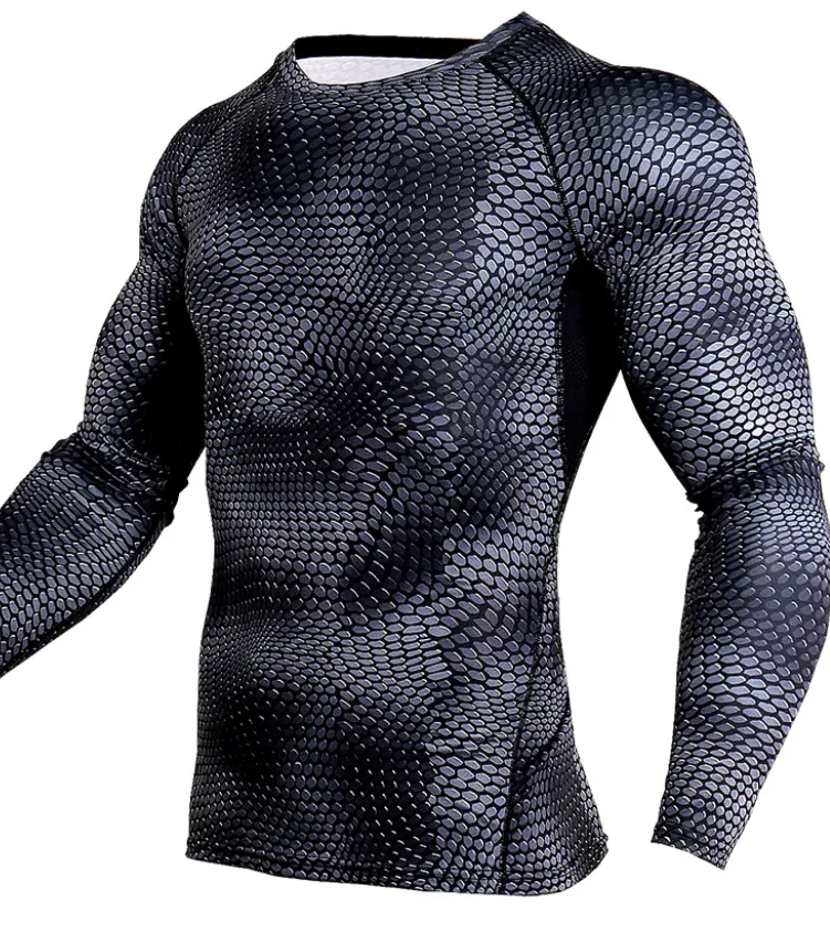 Compression Shirt Men Gym Running Shirt Quick Dry Breathable