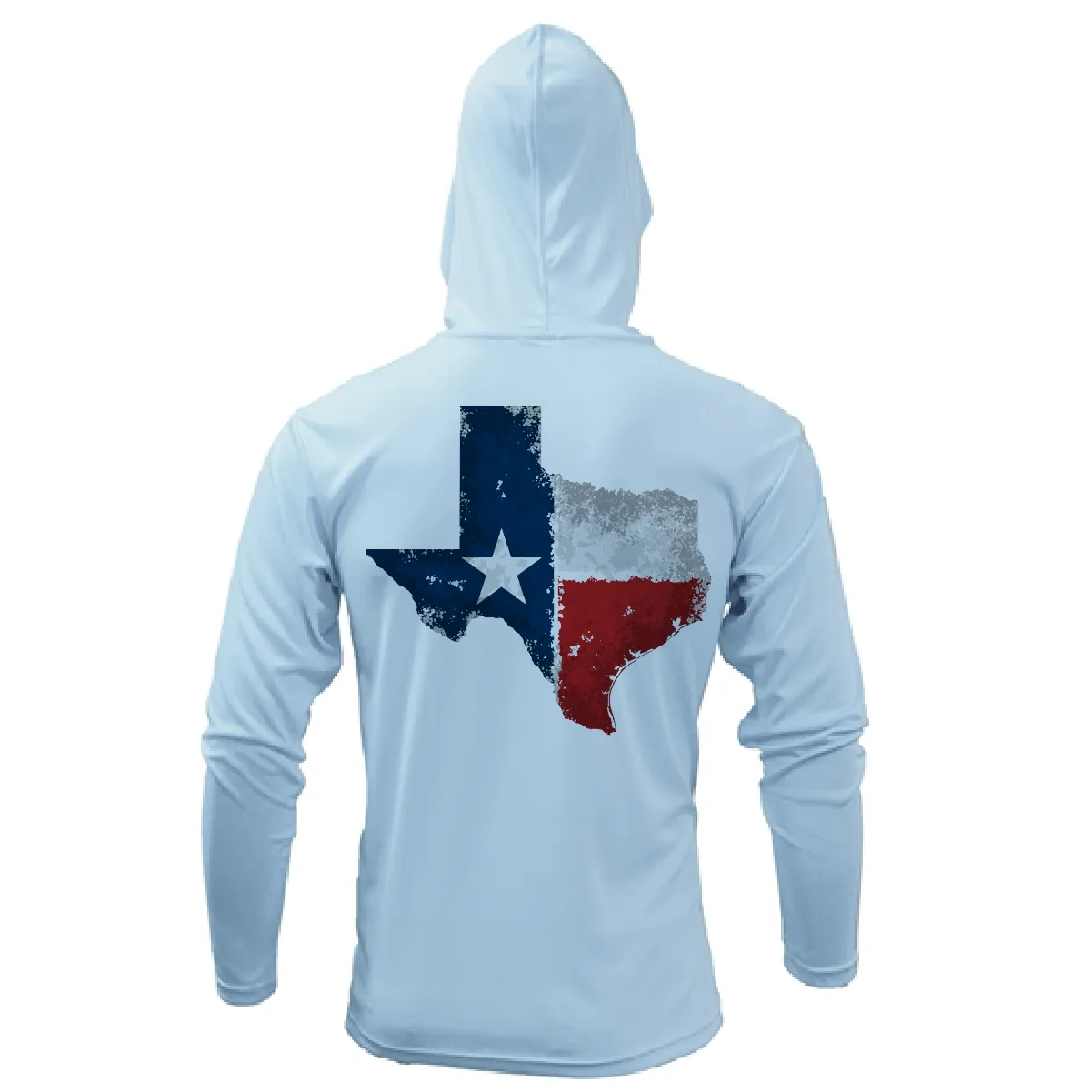 DFW State of Texas Freshwater Born Men's Long Sleeve UPF 50  Dry-Fit Hoodie