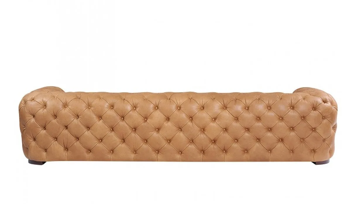 Divani Casa Dexter - Transitional Camel Tufted Sofa