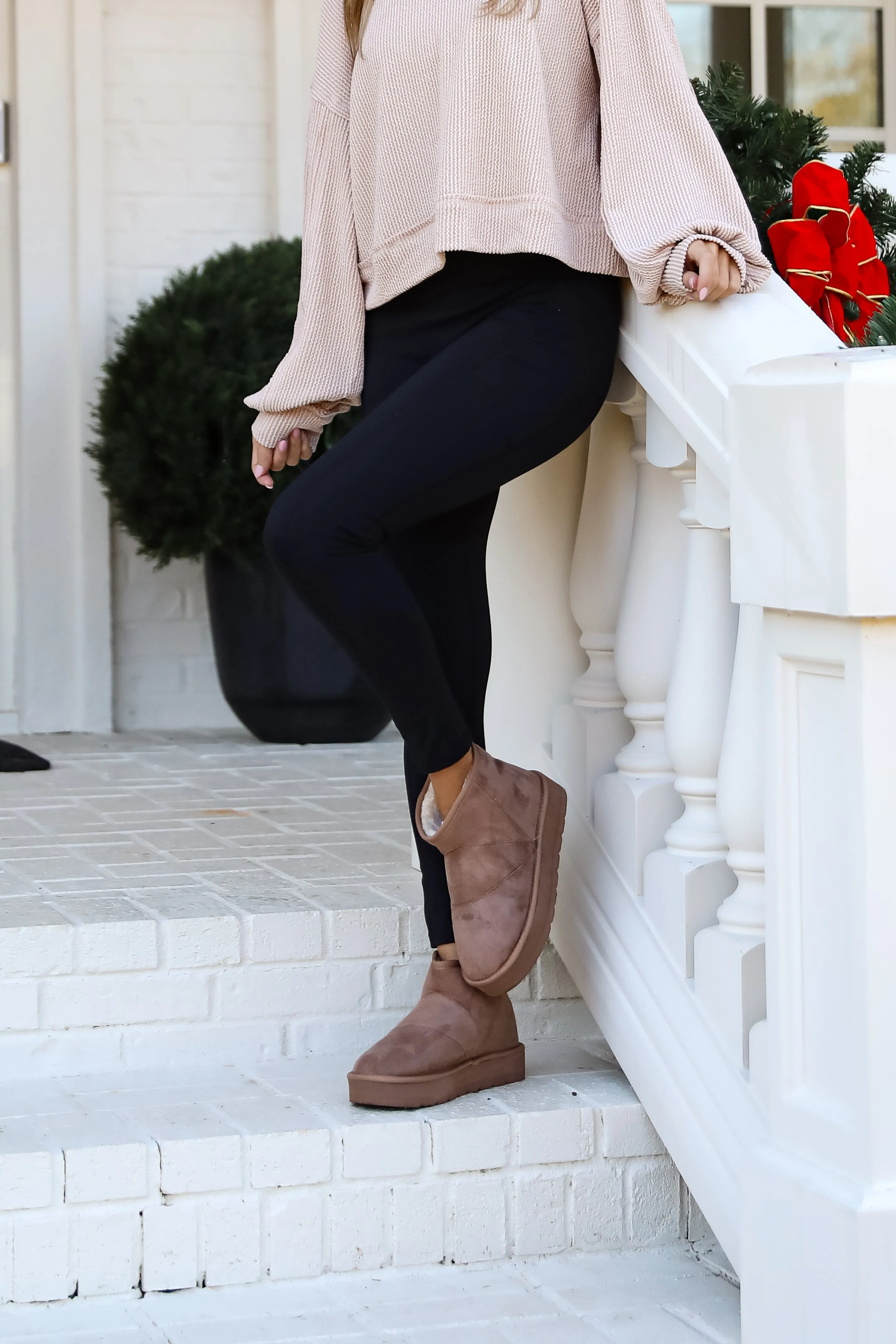 FINAL SALE - Mountain Weekend Mini Platform Booties - DOORBUSTER