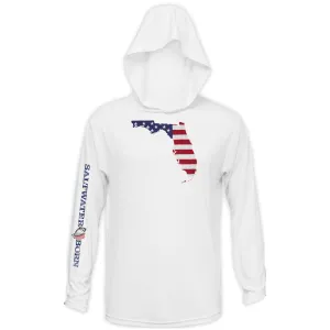 Florida USA Long Sleeve UPF 50  Dry-Fit Hoodie