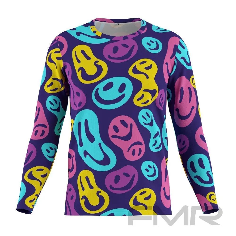 FMR Men's Emoji Long Sleeve Running Shirt