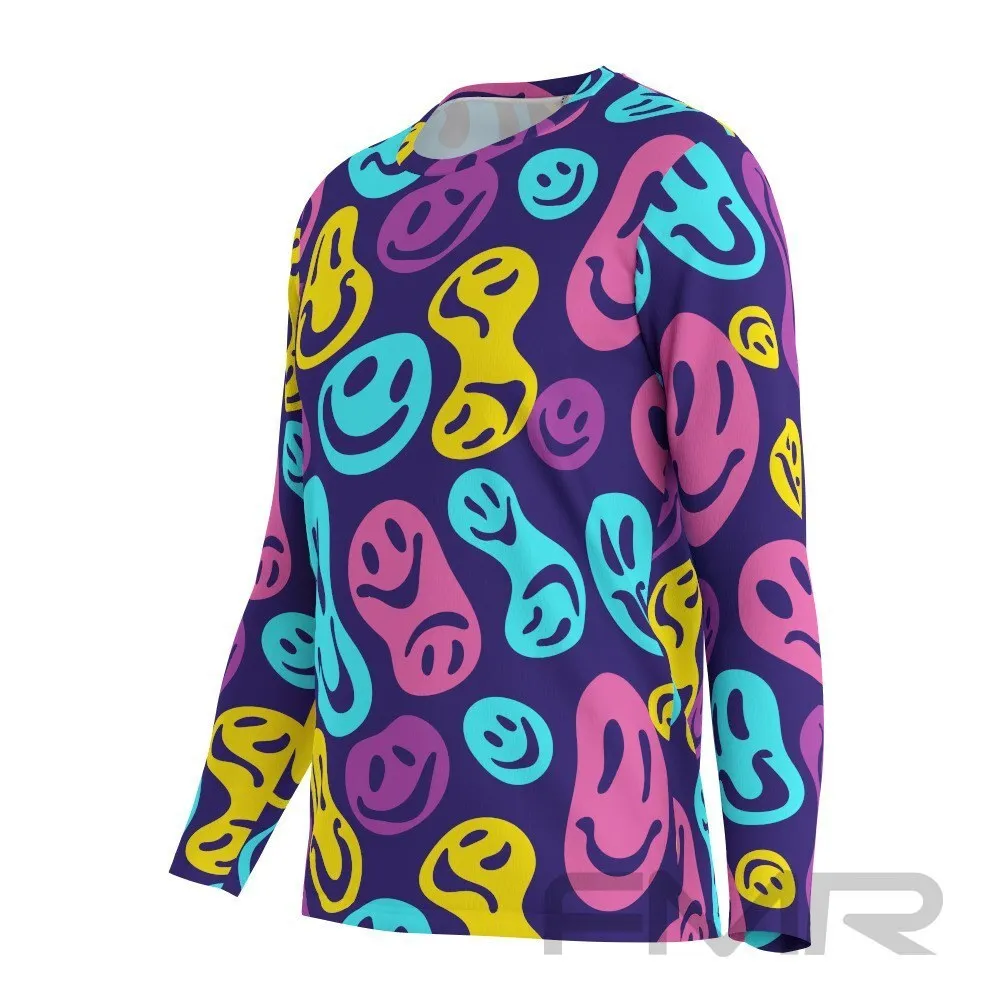 FMR Men's Emoji Long Sleeve Running Shirt