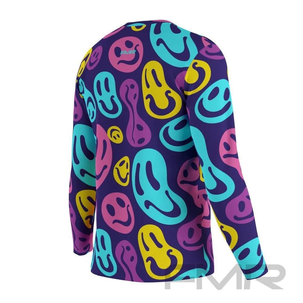 FMR Men's Emoji Long Sleeve Running Shirt