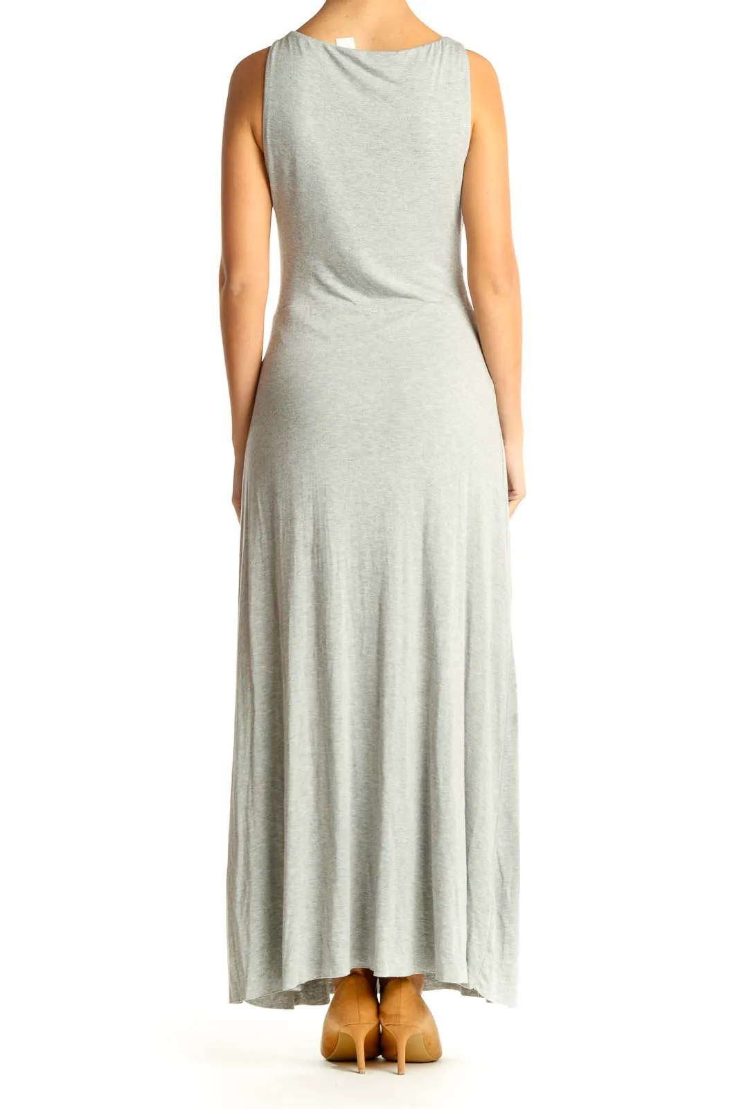 Gray Classic Column Dress