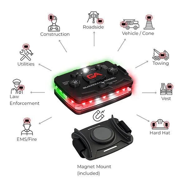 Guardian Angel Elite Series™ Multi-Functional Safety Light – Red/Green