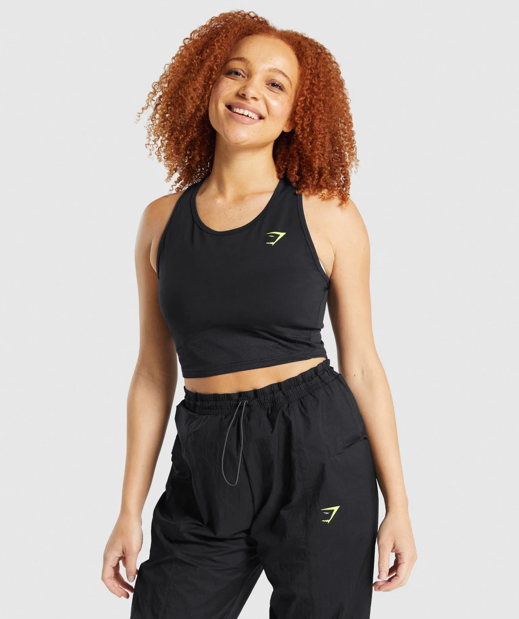 Gymshark Pulse Crop Tank - Black