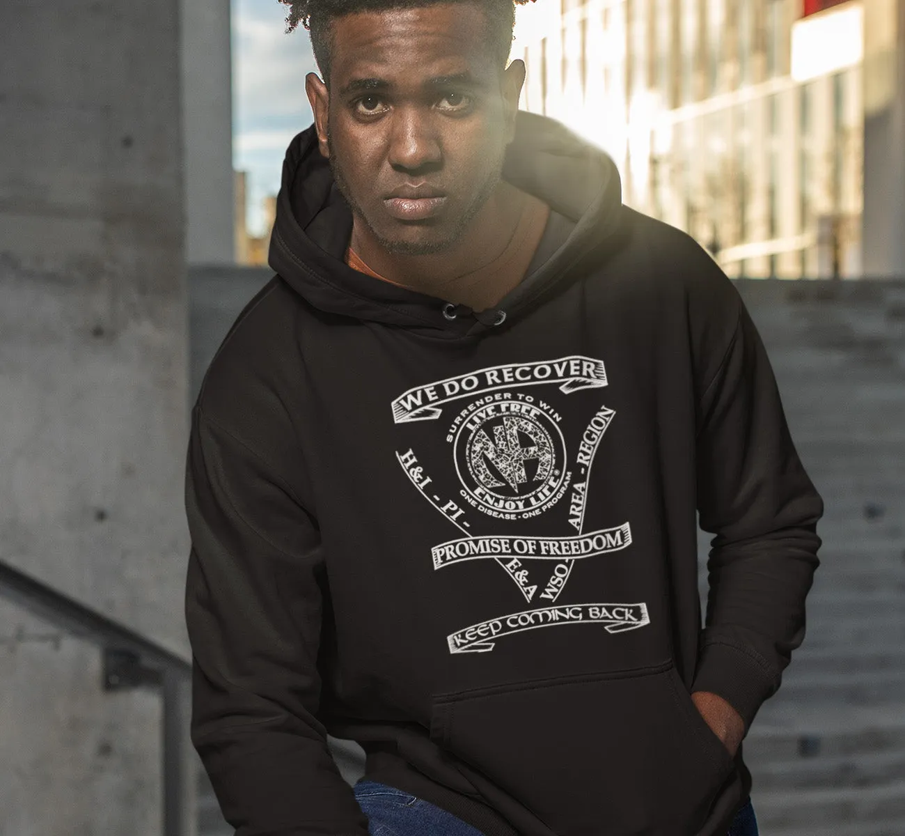 Hoodie - Service & Slogans - Black