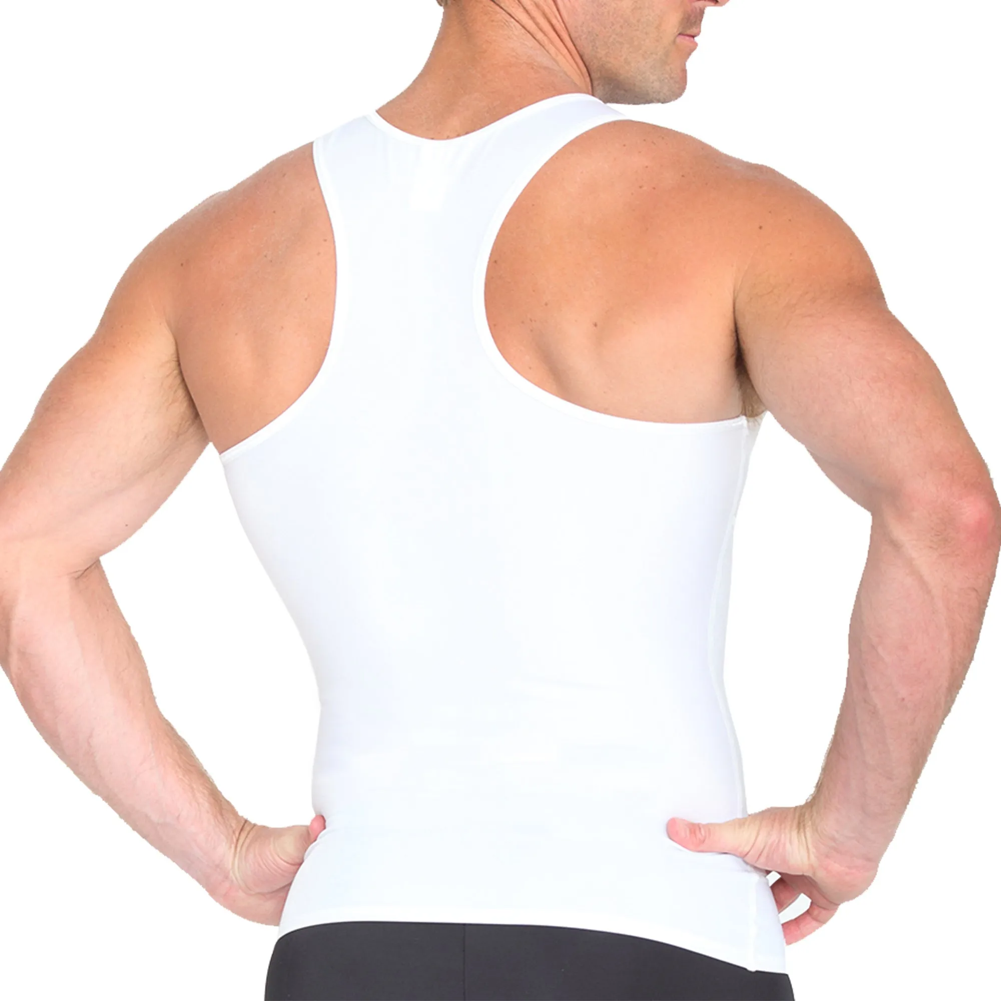 Insta Slim Racerback Tank with Front Panel Belt 1TRBB021