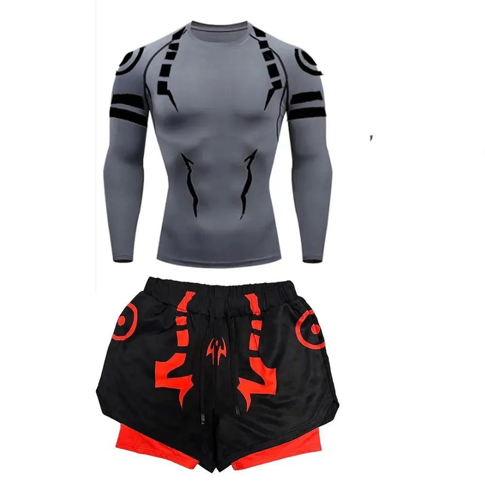 Jujutsu Kaisen Compression Set for Fitness 3D high quality