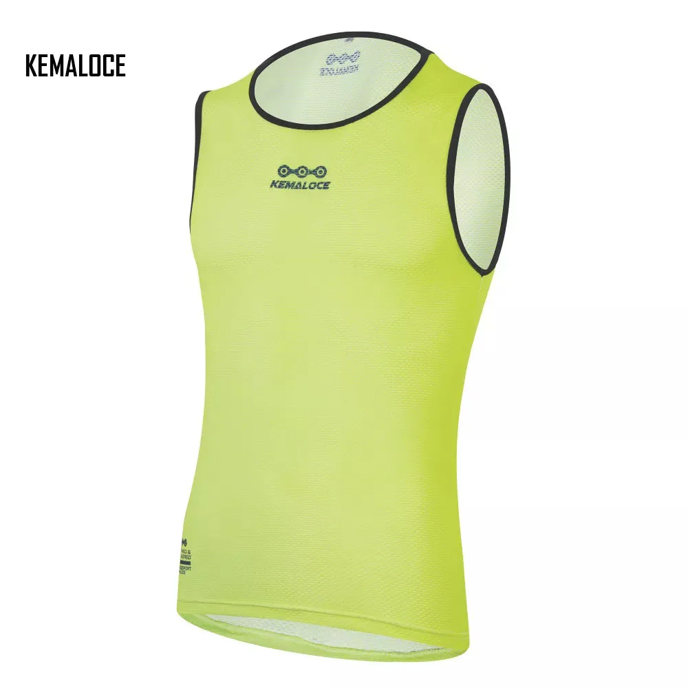 KEMALOCE Cycling Base Layer Sleevess Breathable White 2023 Cool Cycle Sleevess Vest Quick Dry Summer MTB Vest Bike Undershirts