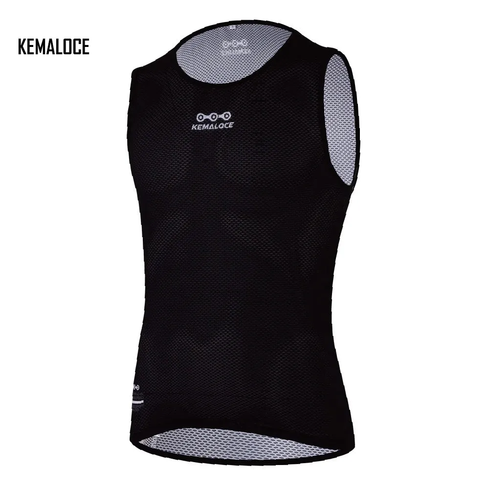 KEMALOCE Cycling Base Layer Sleevess Breathable White 2023 Cool Cycle Sleevess Vest Quick Dry Summer MTB Vest Bike Undershirts