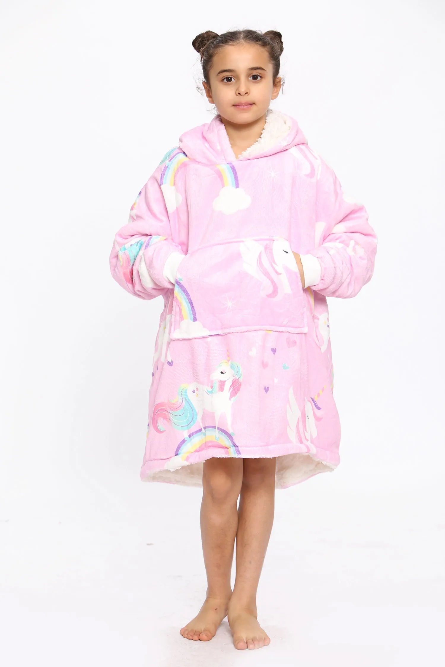 Kids Unicorn Blanket Hoodie