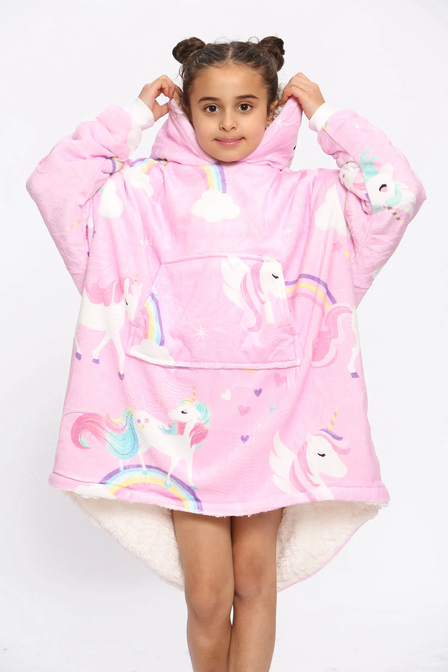 Kids Unicorn Blanket Hoodie