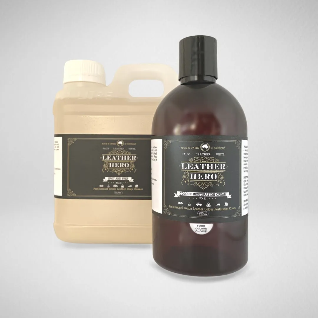 Leather Colour Cream Kit - Aniline Almond