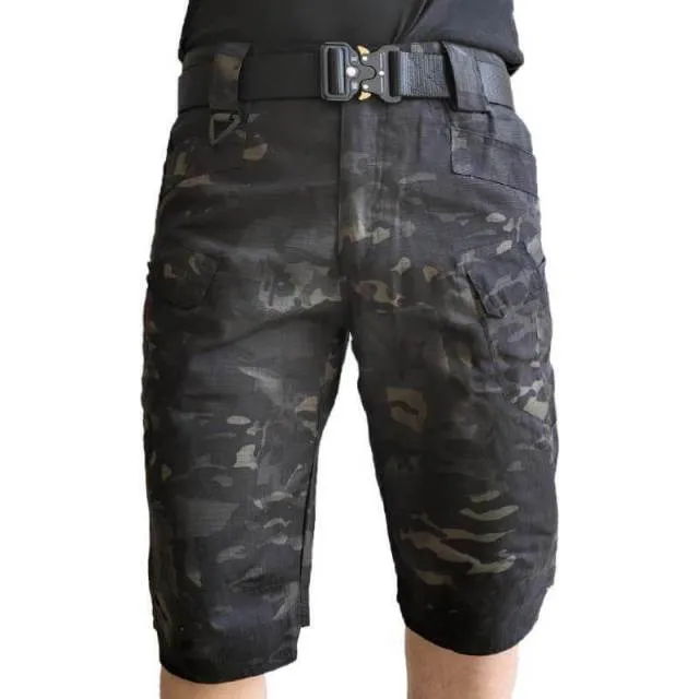 Men Classic Tactical Shorts Upgraded Waterproof Quick Dry Multi-pocket Short Pants Outdoor Hunting Fishing Military Cargo Shorts