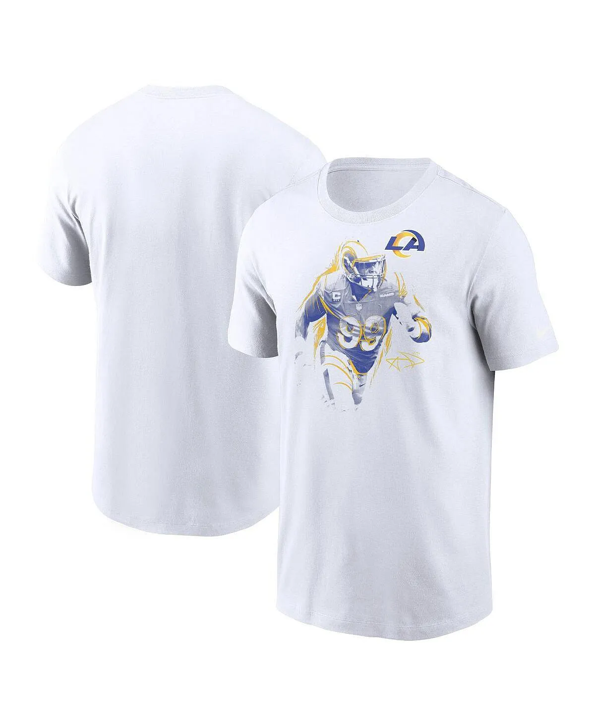 Men's Los Angeles Rams Aaron Donald Nike White T-Shirt