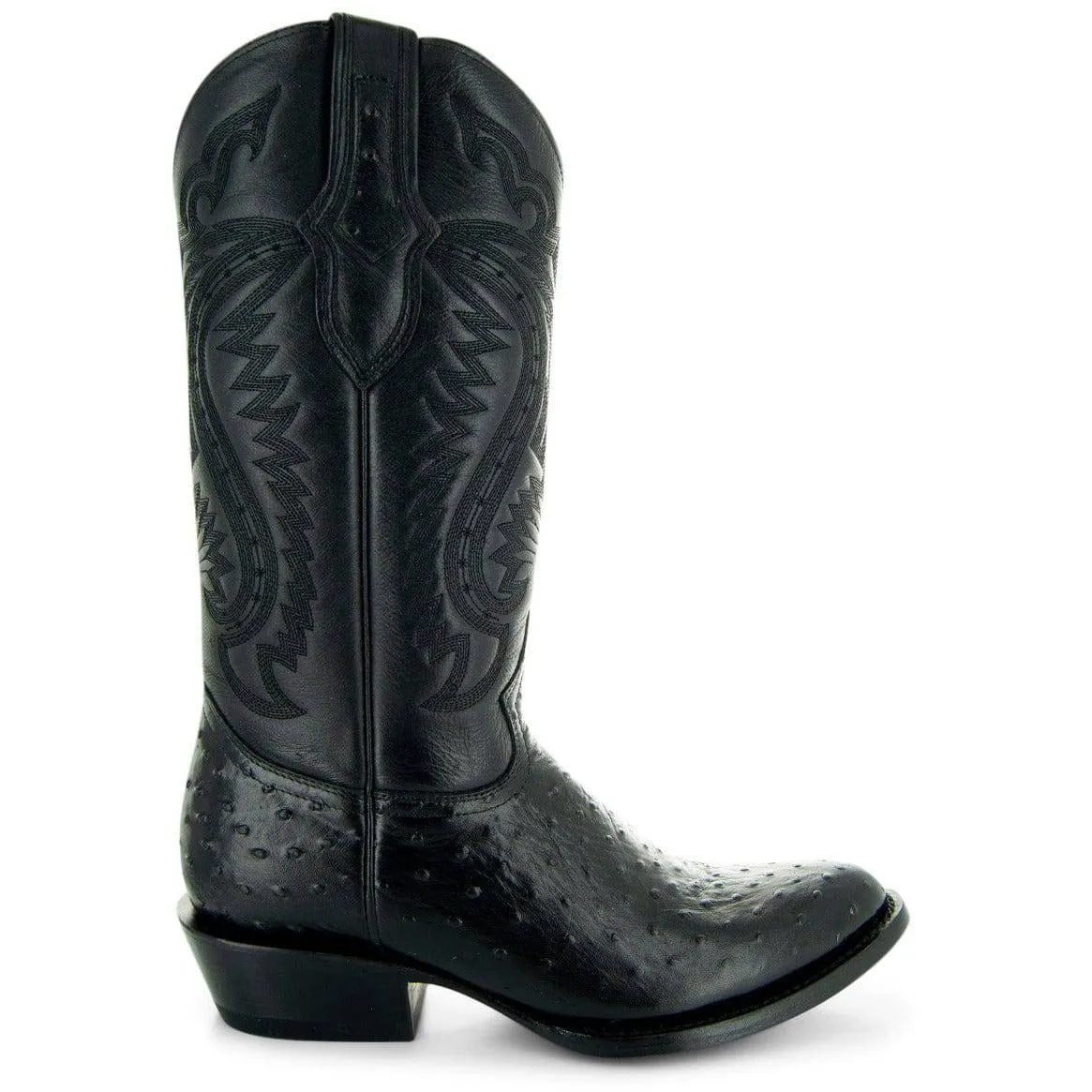 Men's Ostrich Print Cowboy Boots (H7002)