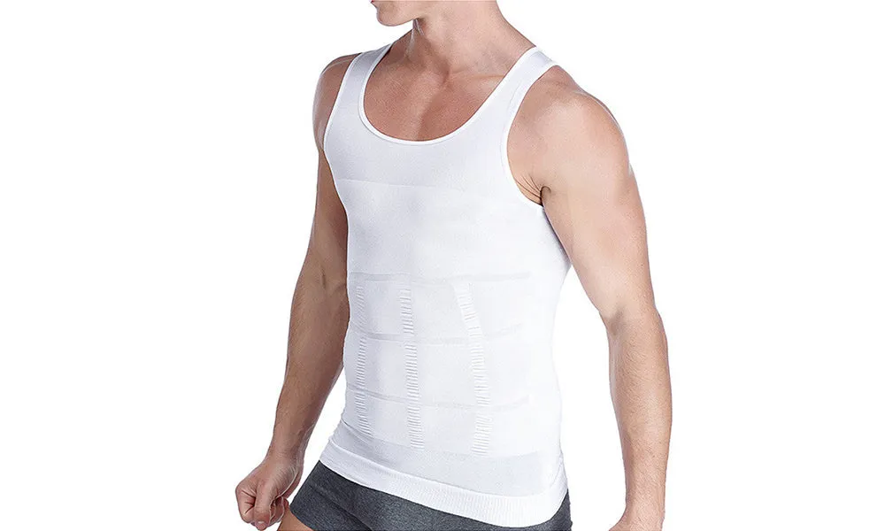 Men's Slimming Vest Body Tank Shaper Compression Shirt Sleeveless