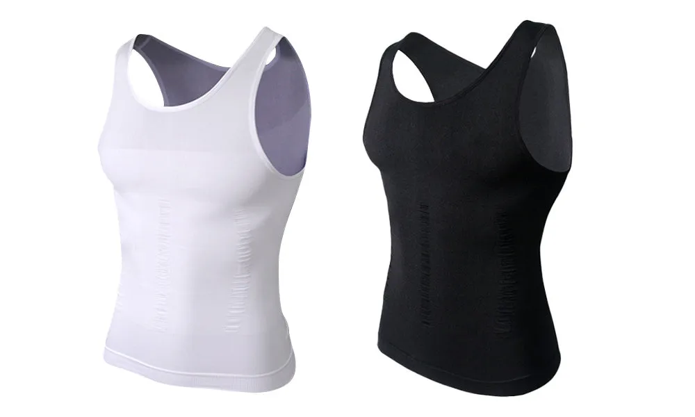 Men's Slimming Vest Body Tank Shaper Compression Shirt Sleeveless