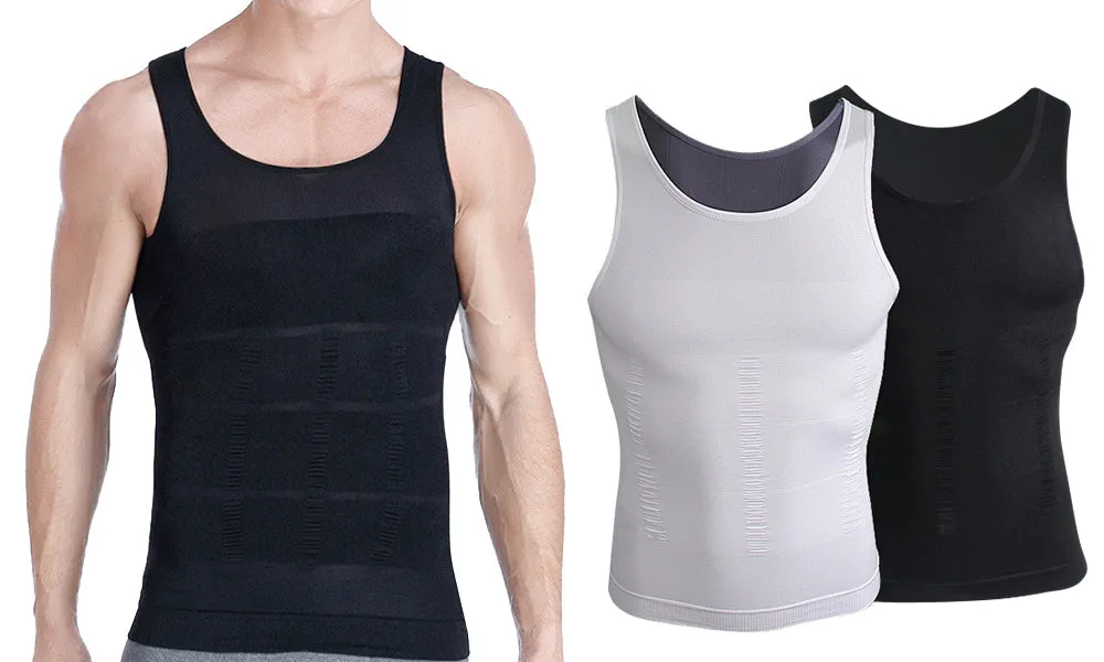 Men's Slimming Vest Body Tank Shaper Compression Shirt Sleeveless