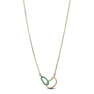 Necklace, Organic Double Circle