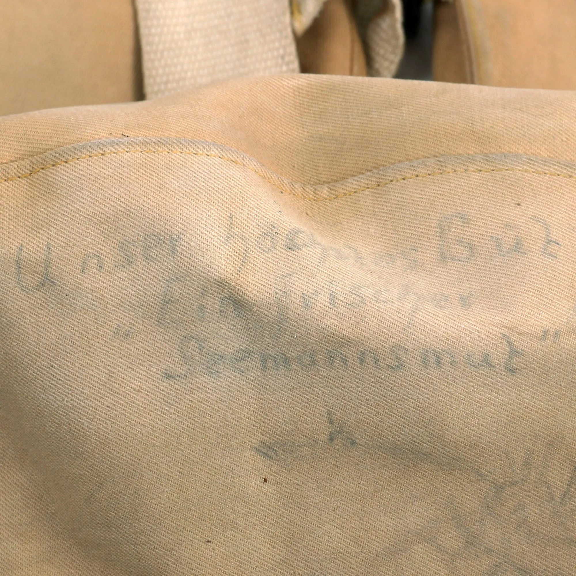 Original Rare German WWII Personalized 1942 Dated Luftwaffe Life Vest Type 10-30 B-2 by Drägerwerk Lübeck