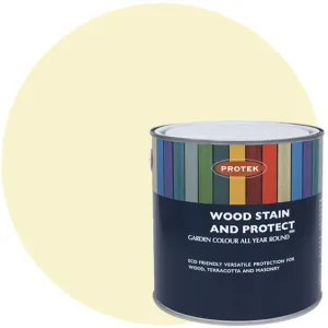 Protek Wood Stain & Protect 2.5L Parsonage Cream