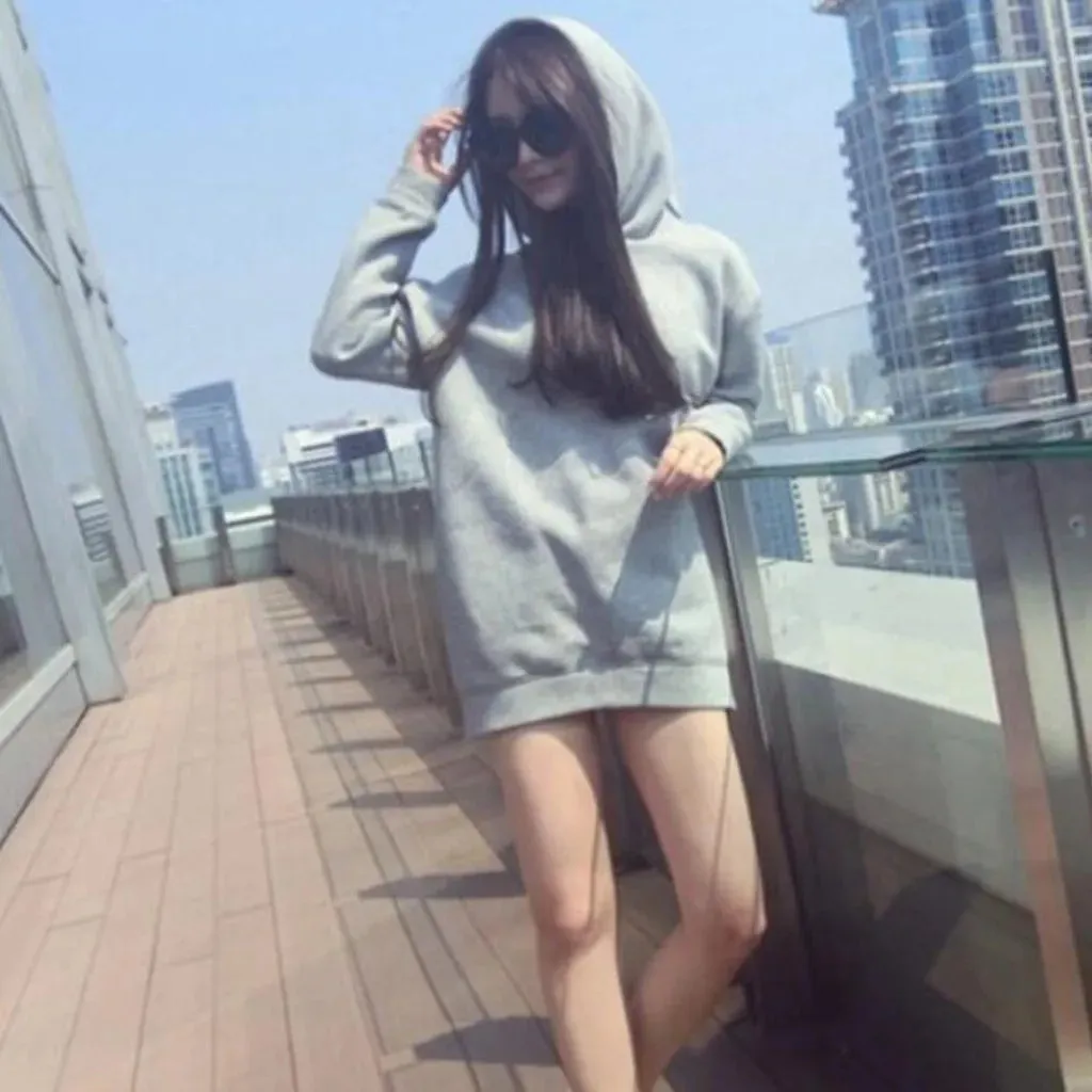 Rabbit Cap Sweatshirt Women Y2k Korean Hooded Sweatshirt Ears Cute Top Long Sleeve Blouse Oversize Streetwear Ladies Overcoat