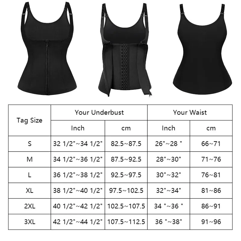 Sweat Waist Trainer Vest Slimming Corset for Weight Loss