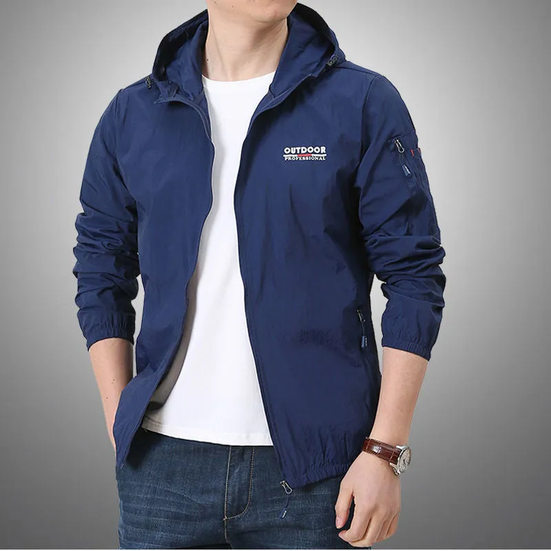 Thin Jacket Men Summer Outdoor Quick Dry Sun-Protective Jacket