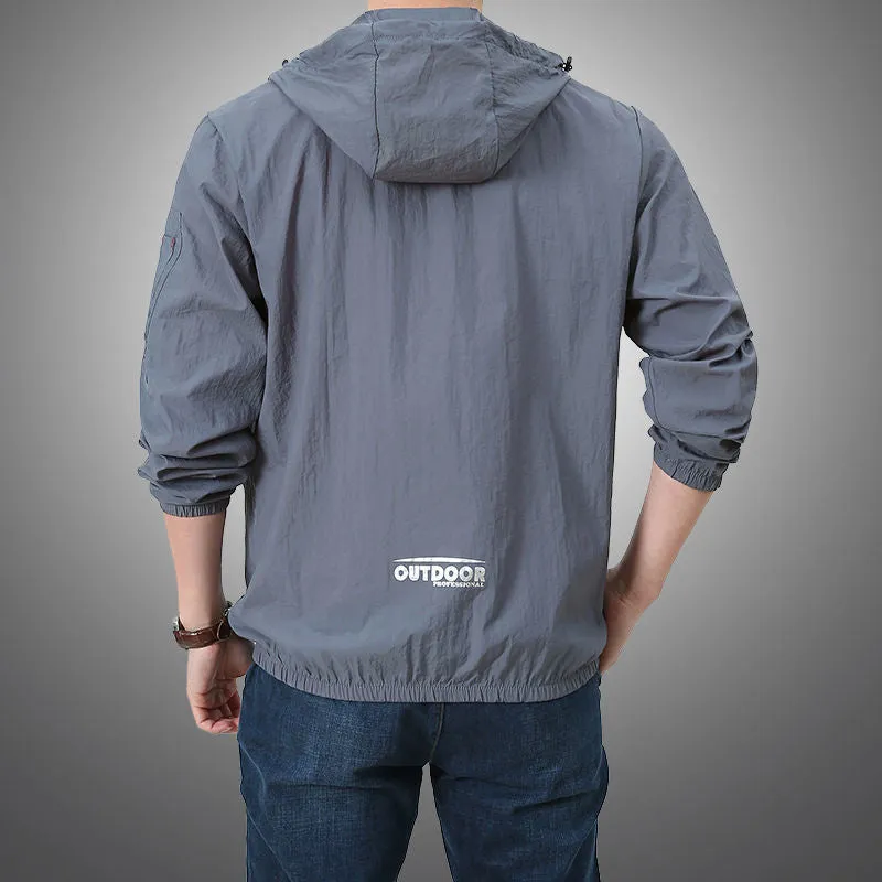 Thin Jacket Men Summer Outdoor Quick Dry Sun-Protective Jacket