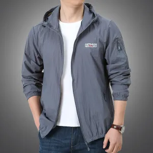 Thin Jacket Men Summer Outdoor Quick Dry Sun-Protective Jacket