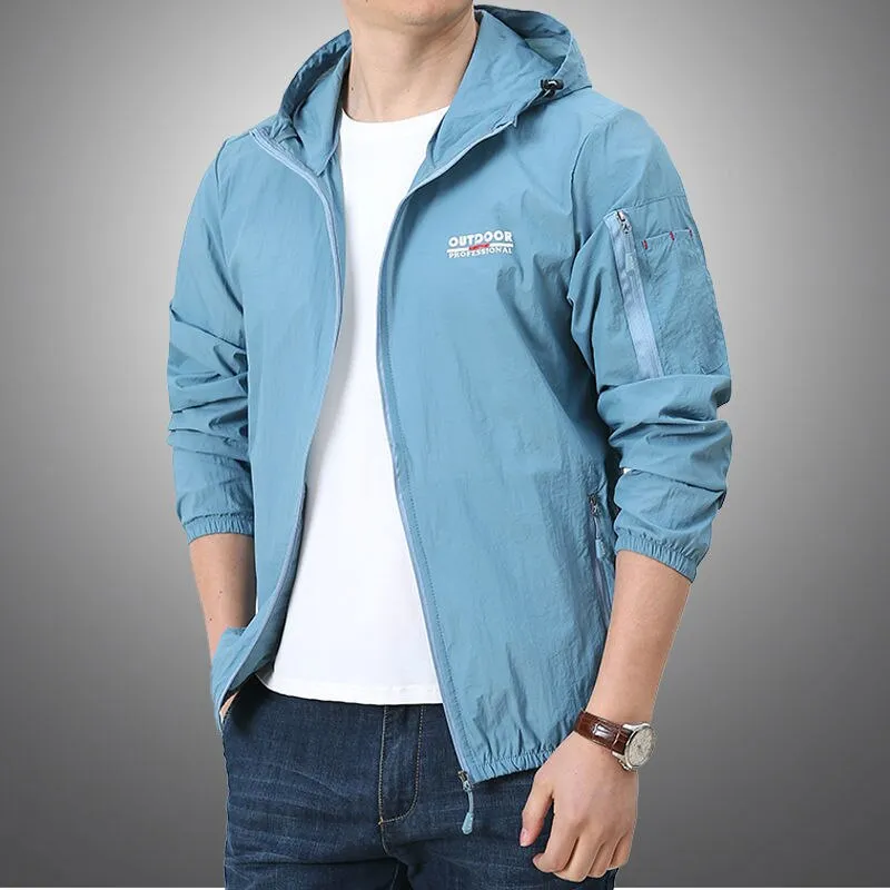 Thin Jacket Men Summer Outdoor Quick Dry Sun-Protective Jacket