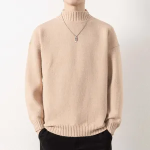 Toleet Y2K Street Style 2024 Men Winter Sweater Thick Warm Knitwear Man Classic Solid Pullovers Men Korean Style Casual Sweaters Fleeced Clothes