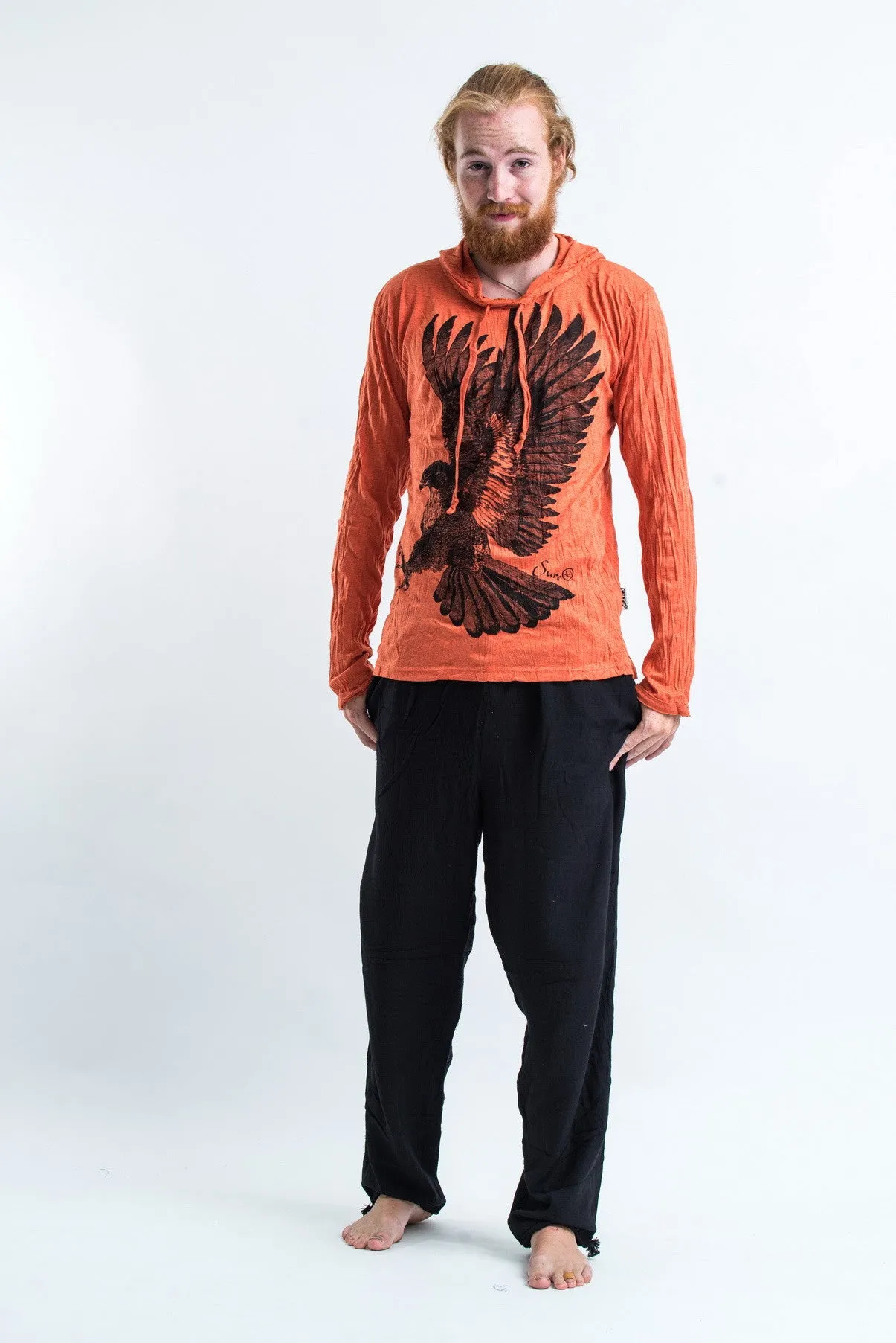 Unisex Eagle Hoodie in Orange