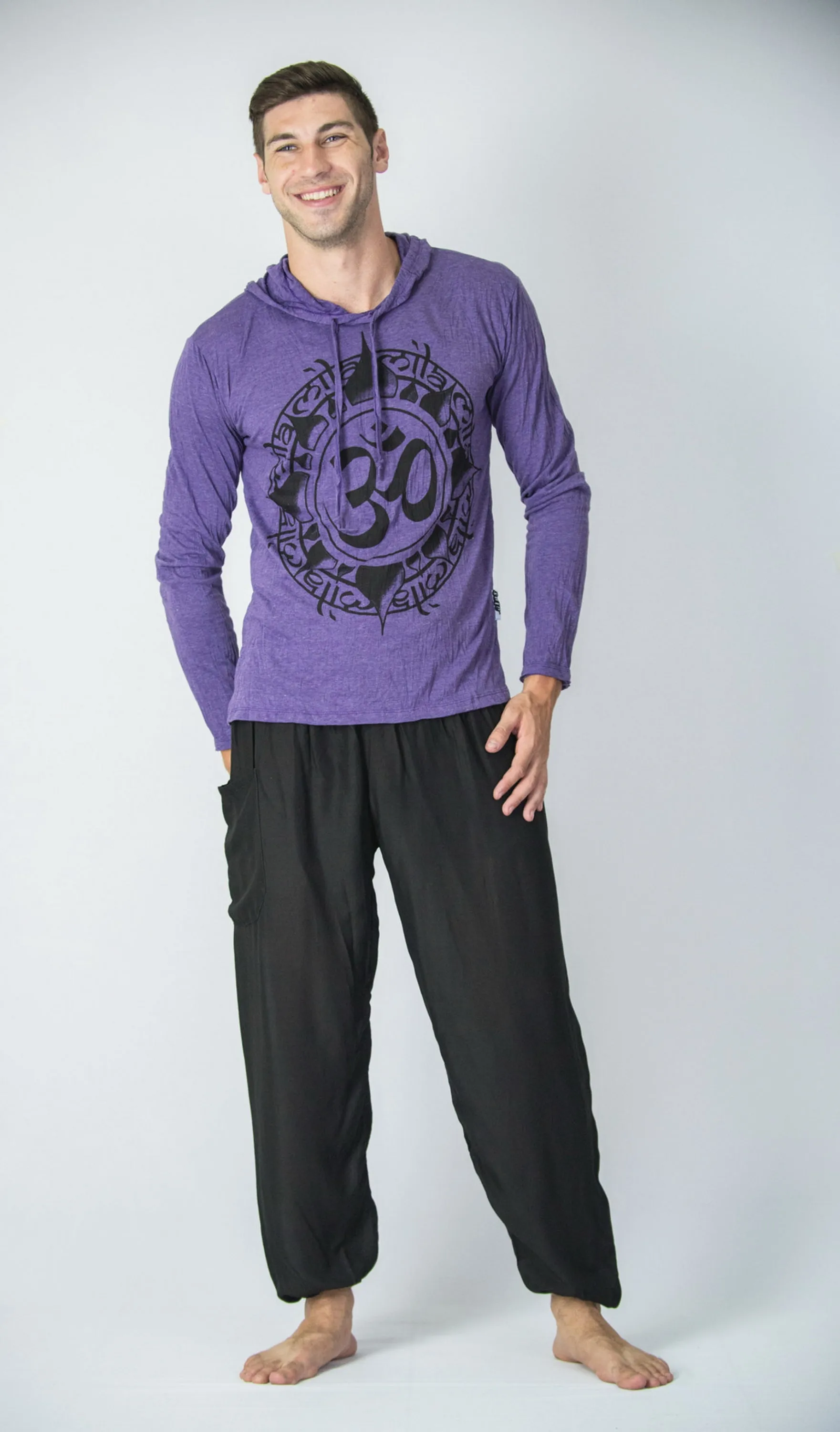 Unisex Infinitee Om Hoodie in Purple