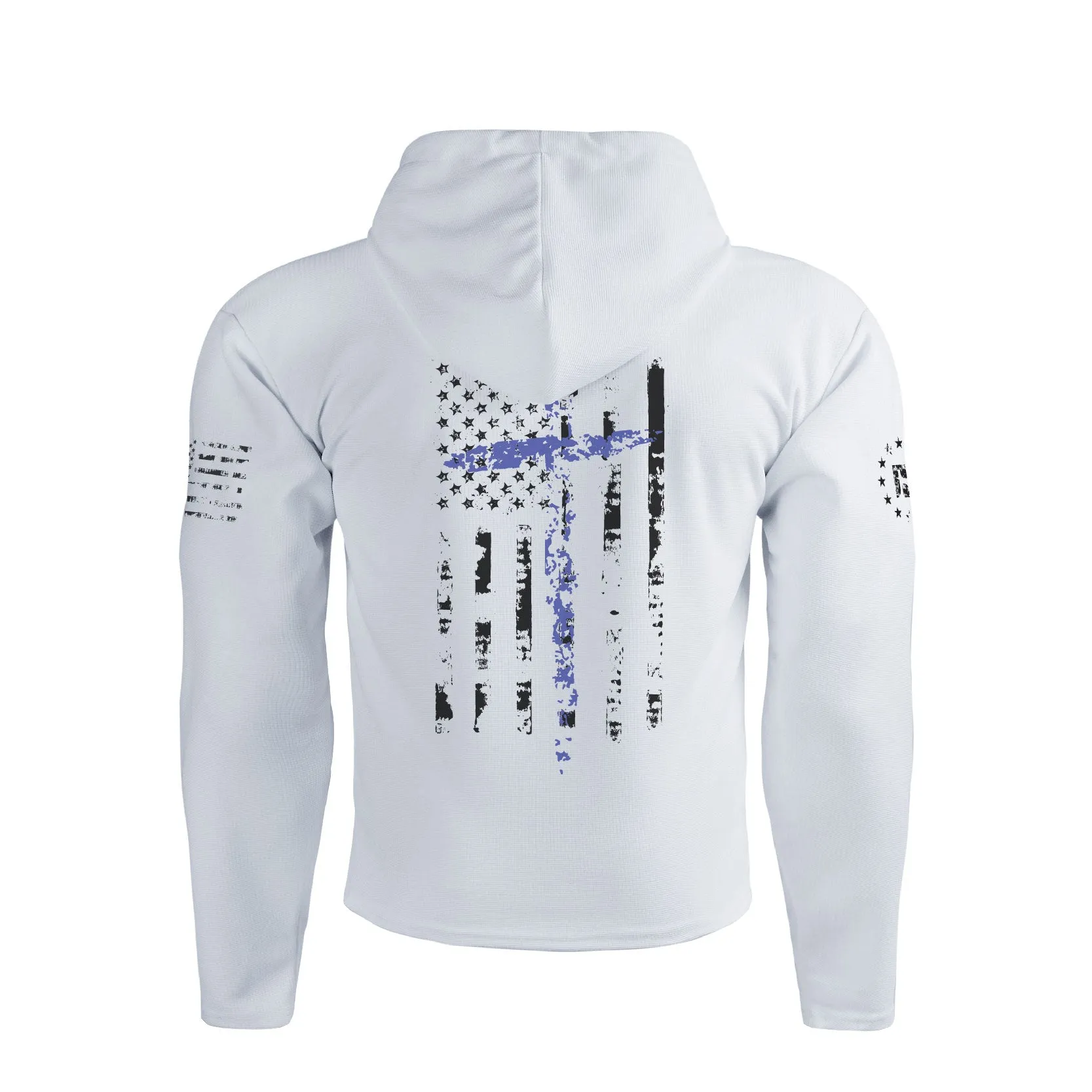 WAFFLE USA FLAG CROSS BREATHABLE HOODIE