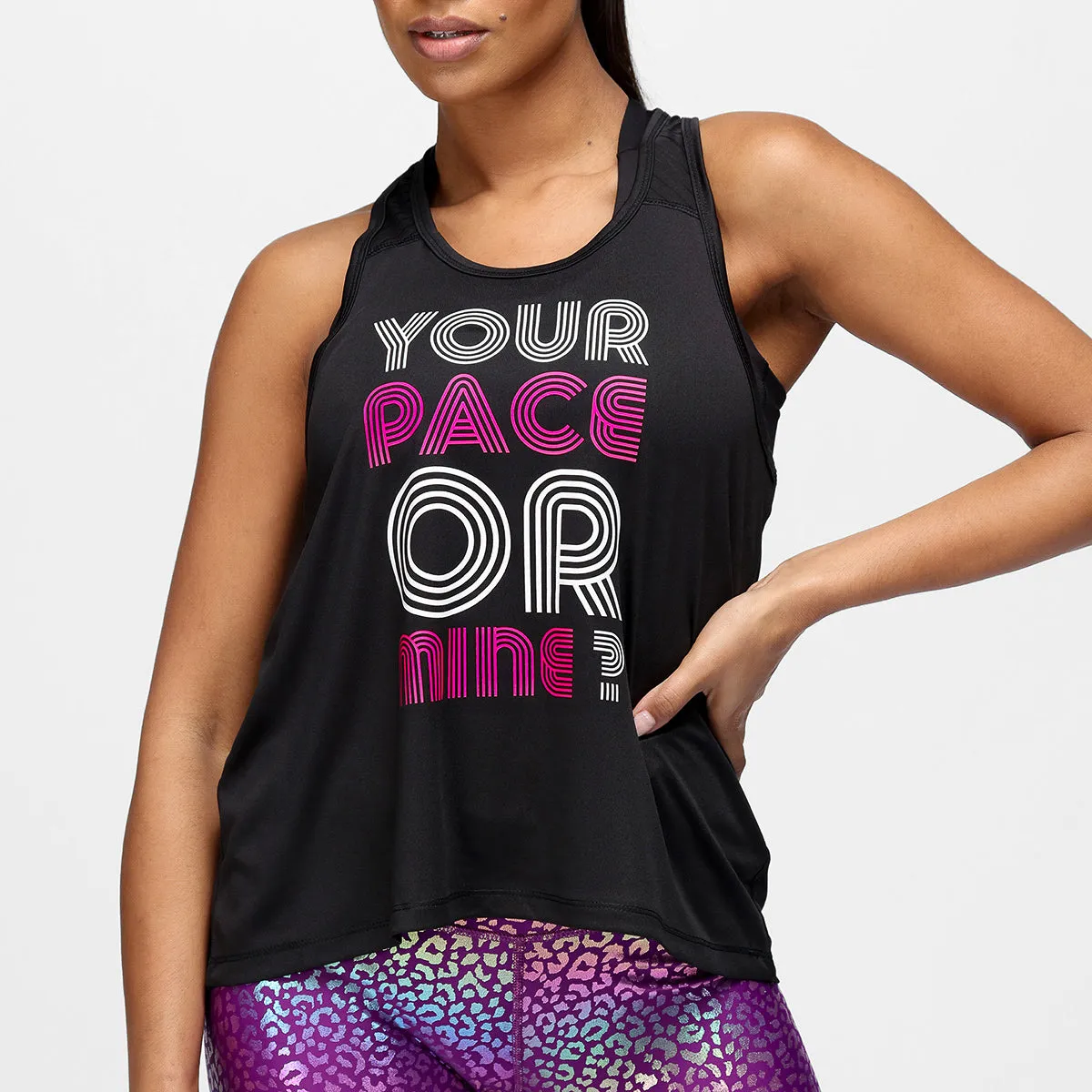 Your Pace Or Mine Mesh Racerback Vest